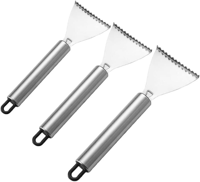 DECHOUS 3Pcs Stainless Steel Fish Bone Remover Tool with Sharp Serrated Edges - Image 1